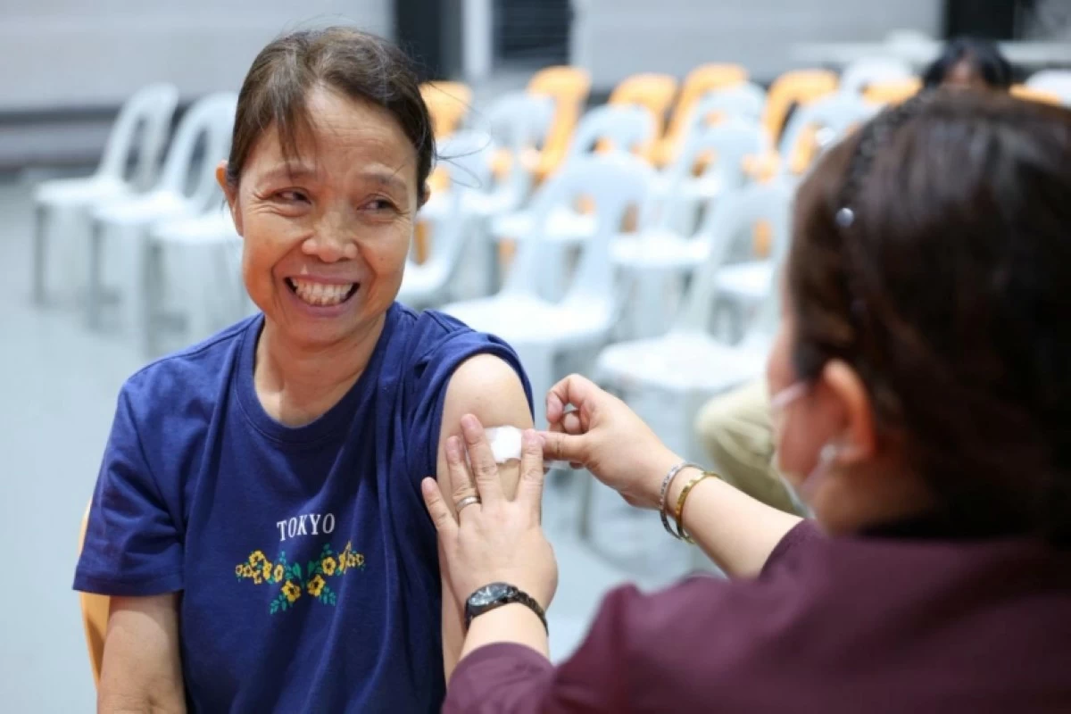 Flu vaccination in Taguig (Photo from the Taguig City government) 