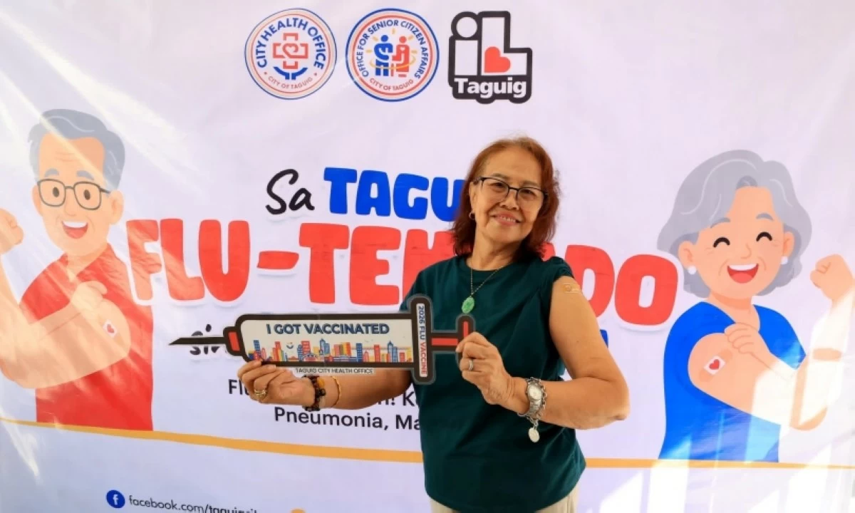 Flu vaccination in Taguig (Photo from the Taguig City government) 