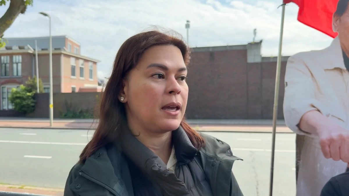 Vice President Sara Duterte discussed constitutional issues and ICC jurisdiction during an interview in The Hague on May 13, 2026. (Screengrab: OVP video)