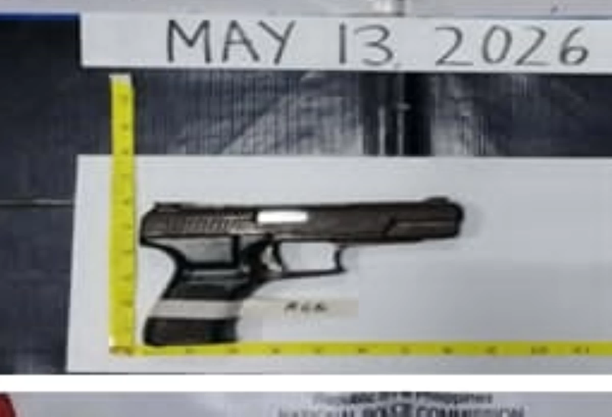 The gun recovered by the Muntinlupa police on May 13 (Photo from the Muntinlupa police / SPD)