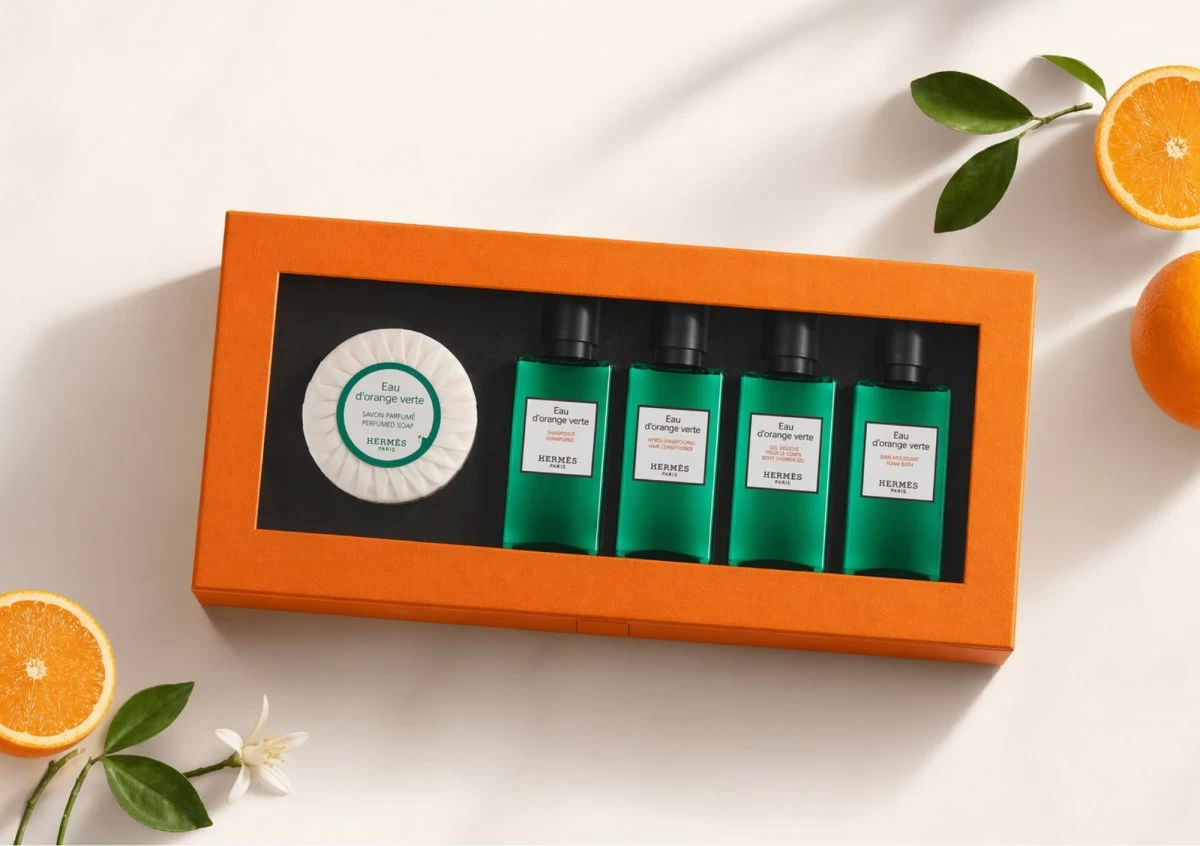 The Hermès Eau d’Orange Verte Signature 40 collection 