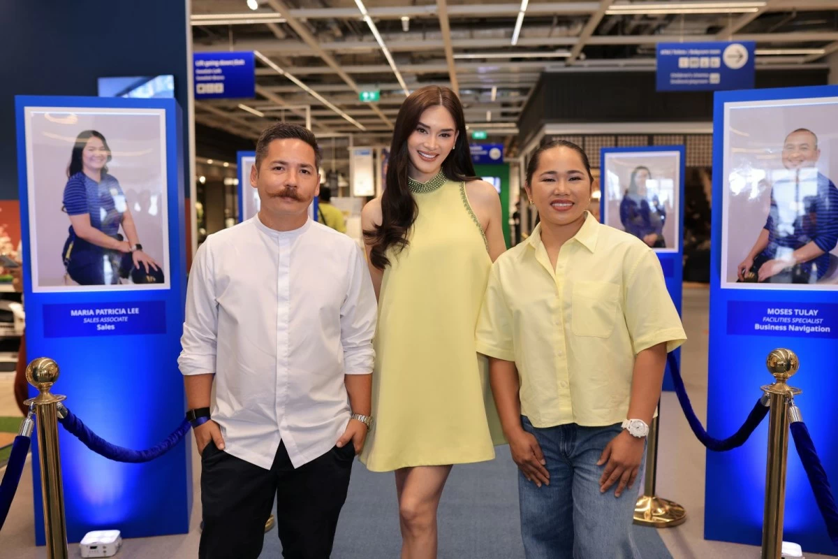 World-class Filipinos Michelin-starred chef Josh Boutwood, Miss Universe 2015 Pia Wurtzbach-Jauncey, and Olympic gold medalist lifter Hidilyn Diaz. (Photo: IKEA)
