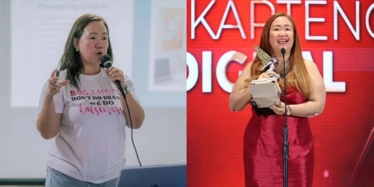 May Martin-Pimentel, founder of Momsatwork and Diskarteng Digital awardee at Gawad Madiskarte 2023.
