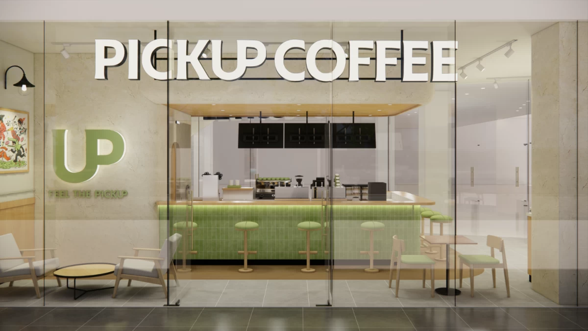 The hybrid PICKUP PRIME format, which offers a rightsized seating area for urban workers. Ranging between 50 and 80 square meters, these larger concepts represent the brand’s tiered strategy to capture both the on-the-fly commuter and brief business meetings.