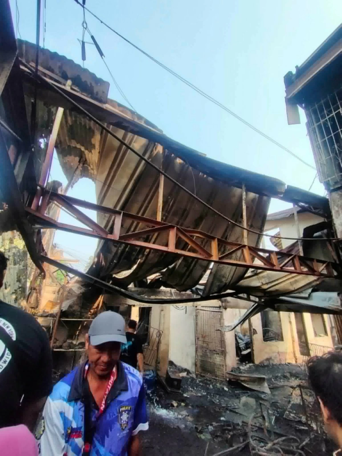The aftermath of the fire in Dela Cruz Compound in Summitville Subdivision, Barangay Putatan, Muntinlupa, on May 14 (Photo from the Muntinlupa City government)