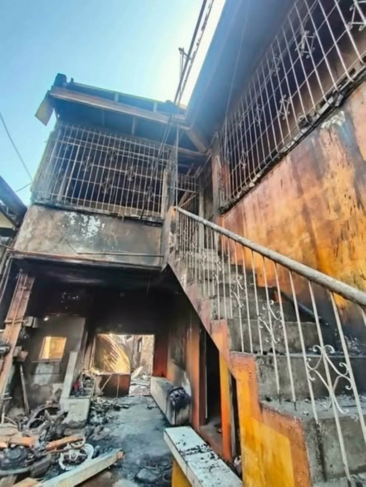 The aftermath of the fire in Dela Cruz Compound in Summitville Subdivision, Barangay Putatan, Muntinlupa, on May 14 (Photo from the Muntinlupa City government)