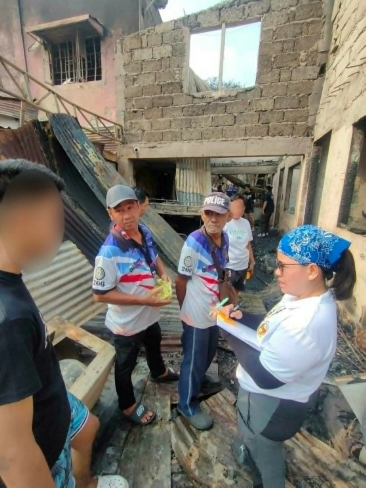 The aftermath of the fire in Dela Cruz Compound in Summitville Subdivision, Barangay Putatan, Muntinlupa, on May 14 (Photo from the Muntinlupa City government)