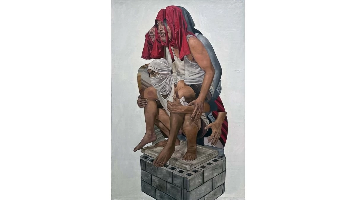 MIND THE GAP II, oil on canvas, 36x24 inches, 2026