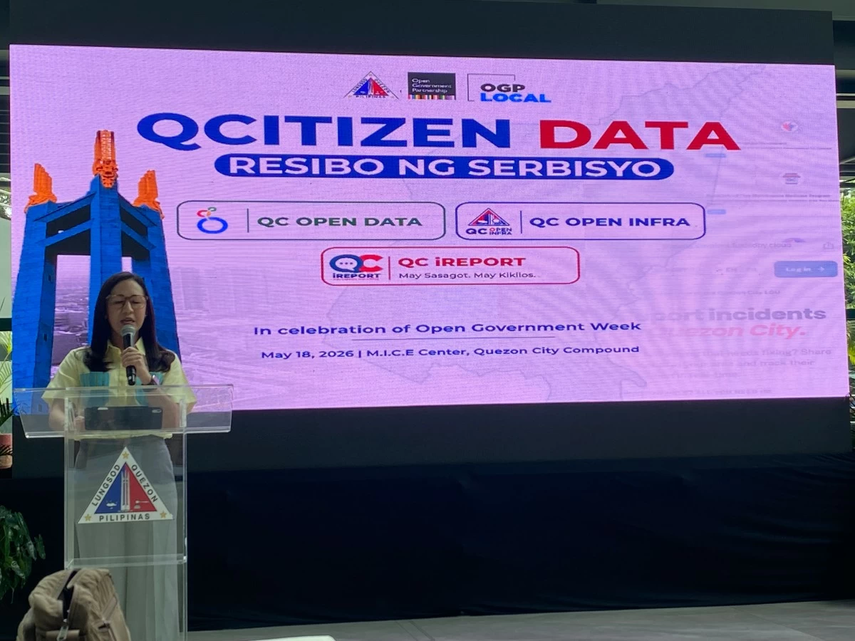 Quezon City Mayor Joy Belmonte delivers her opening remarks during the launch of “QCitizen Data: Resibo ng Serbisyo,” a digital transparency platform of the Quezon City Government on Monday, May 18. (Trixee Rosel/ManilaBulletin)