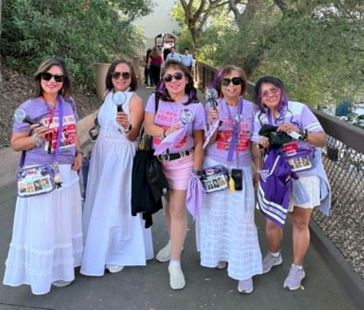Juliet Macabeo Bryant and her friends before the BTS concert at Stanford Stadium (Photo courtesy of Juliet Macabeo Bryant) 
