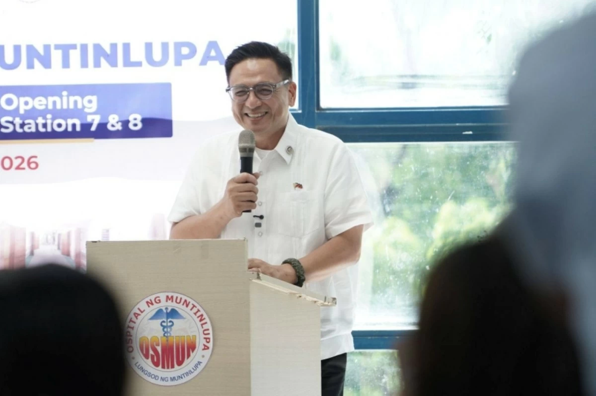 Muntinlupa Mayor Ruffy Biazon during the soft opening and blessing of the renovated fourth floor of Ospital ng Muntinlupa (Photo from Mayor Ruffy BIazon's Facebook account)  