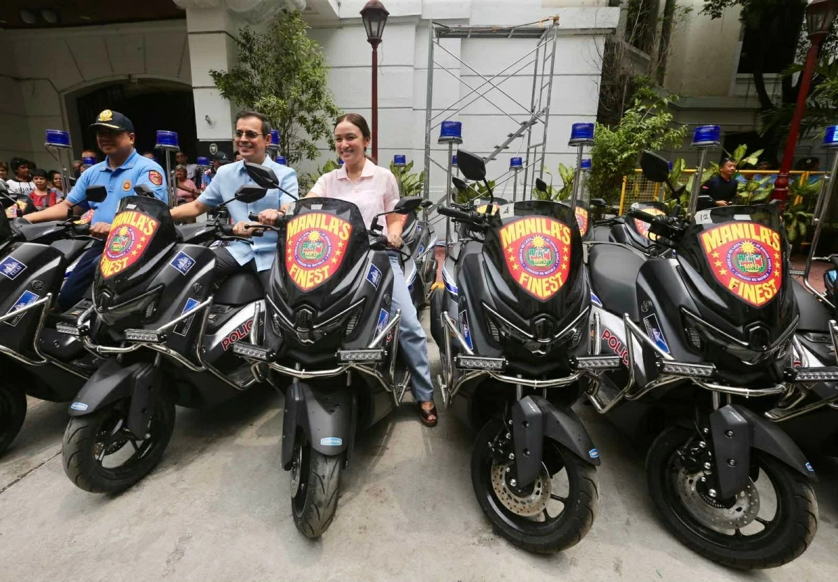 MPD director Brig. Gen. Arnold C Santiago, Manila Mayor Francisco 