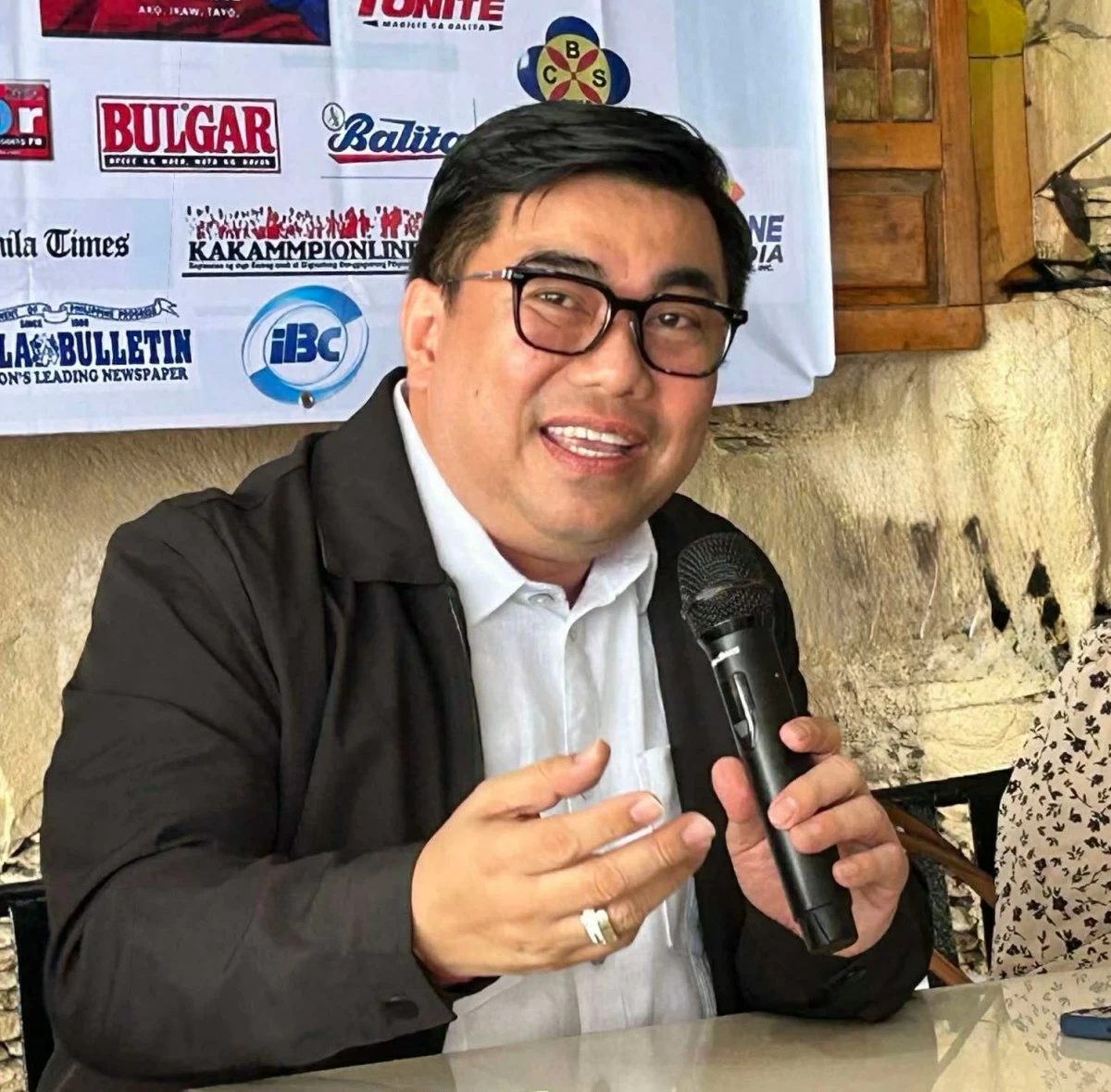 NBI Director Melvin Matibag speaks at the MACHRA Balitaan forum in Ermita, Manila (Photos courtesy of Diann Calucin/MANILA BULLETIN)