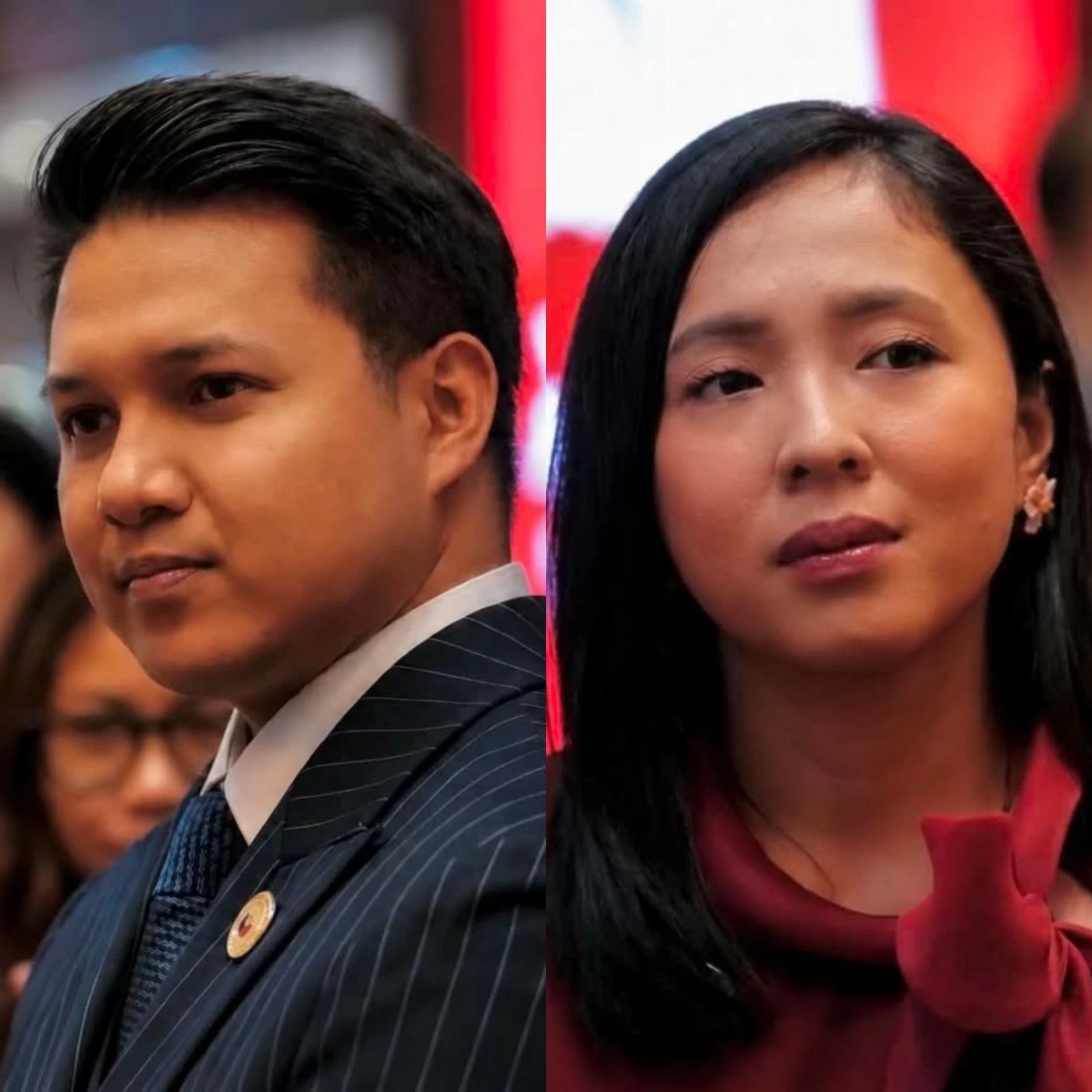 PJ Panday Bayanihan Party-list Rep. Brian Poe (left), Gabriela Party-list Rep. Sarah Elago (Contributed photos)