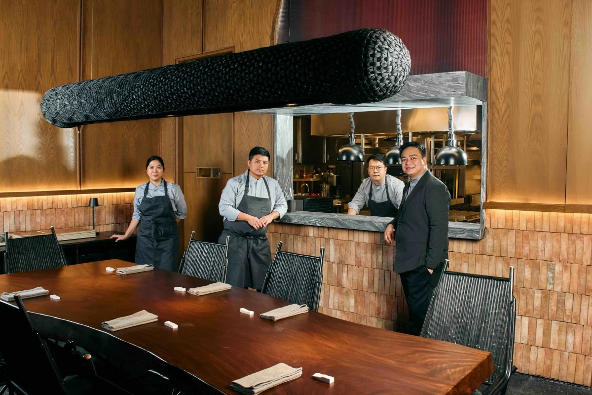 FLOW STATE Chef Kevin Uy poses with the Flow team inside the Makati restaurant (Photo: Backyard Productions)