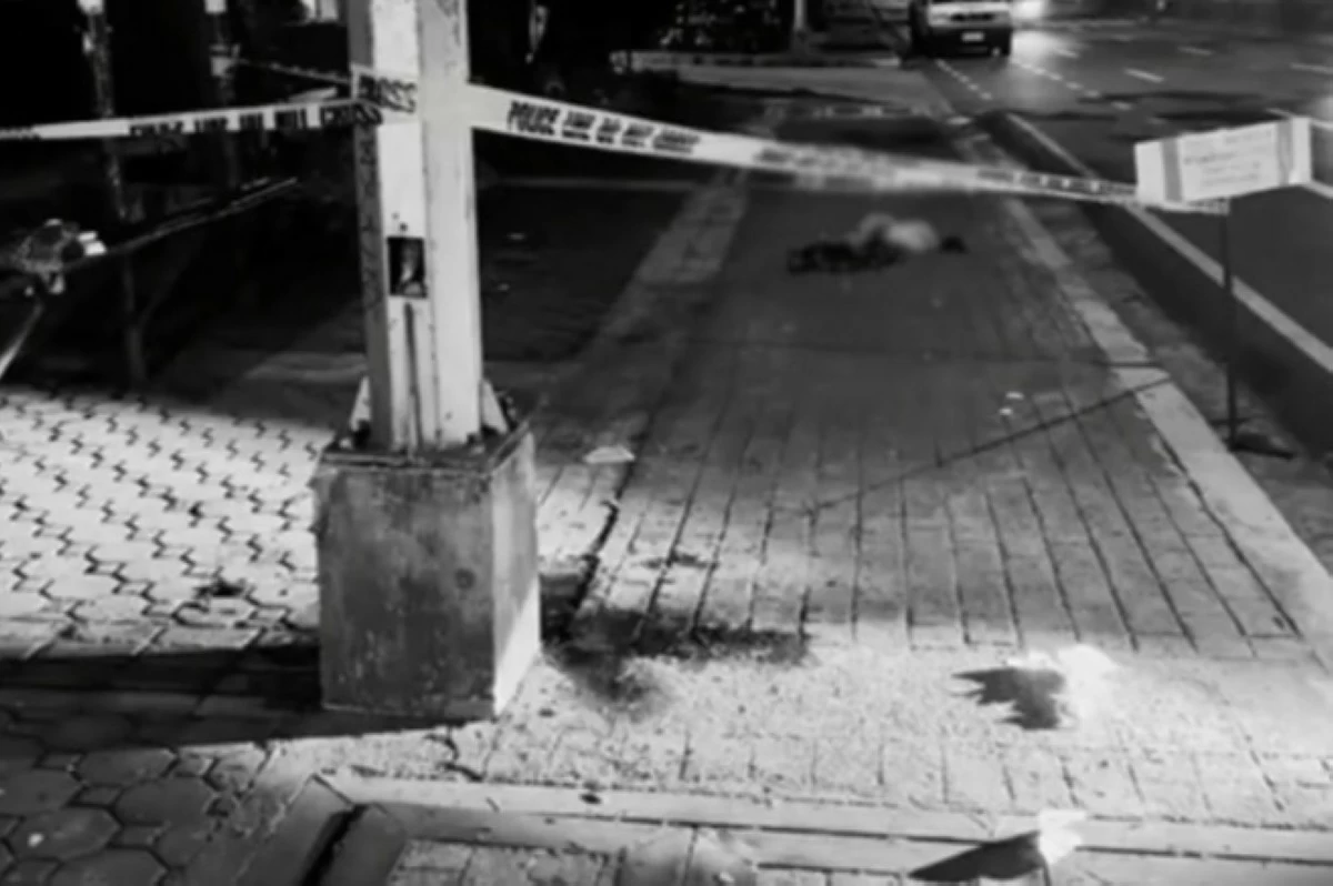 A senior citizen died after a pickup truck hit pedestrians along Visayas Avenue in Barangay Vasra, Quezon City before dawn on Wednesday, May 20. (Photo courtesy of Richard Nadura)