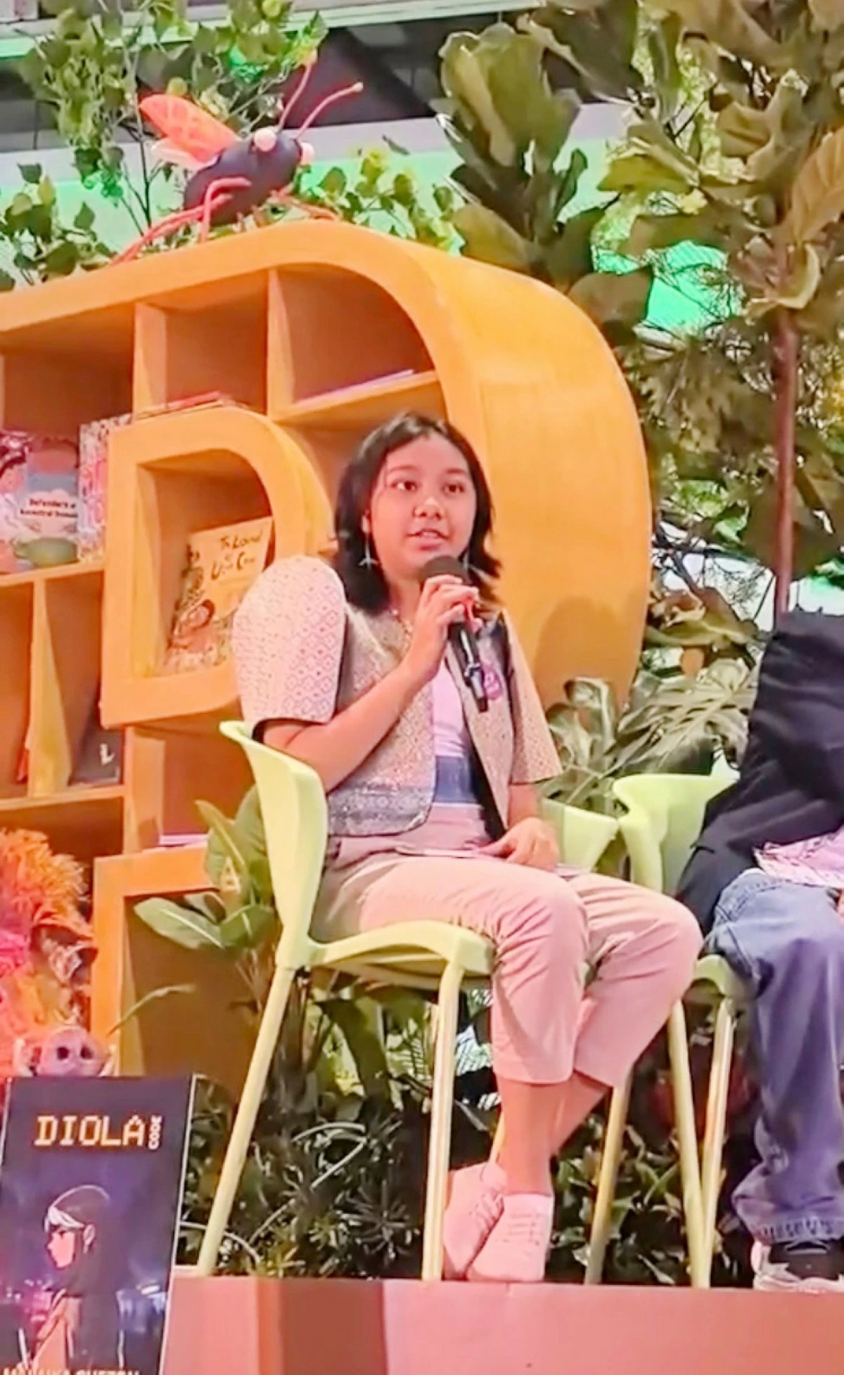 MALAIKA CUEZON giving a talk at the Philippine Book Festival 2026, her first book fair invitation as an author with Book Writers Club and Kawangis Publishing.