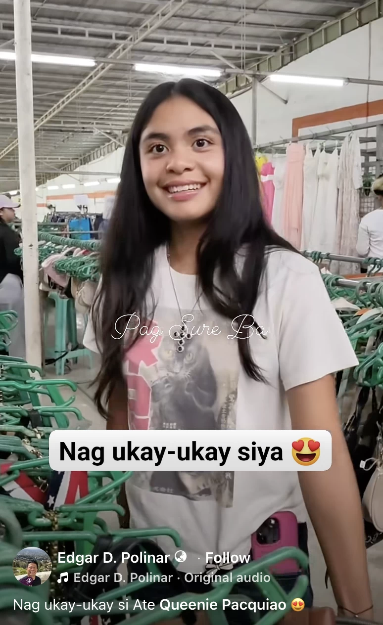 Queenie Pacquiao goes thrift shopping (Image courtesy of Edgar Polinar) 
