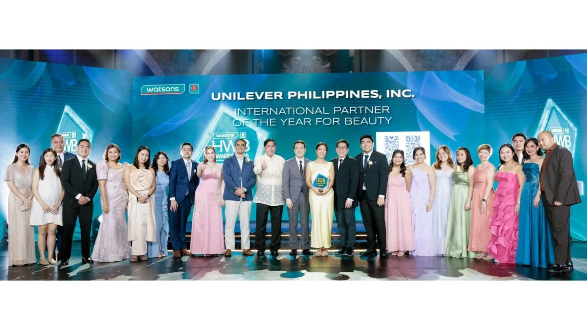 Unilever Philippines, Inc. was recognized as the International Partner of the Year for Beauty at the Watsons HWB Awards 2026, alongside Watsons business leaders at the awarding ceremony.
