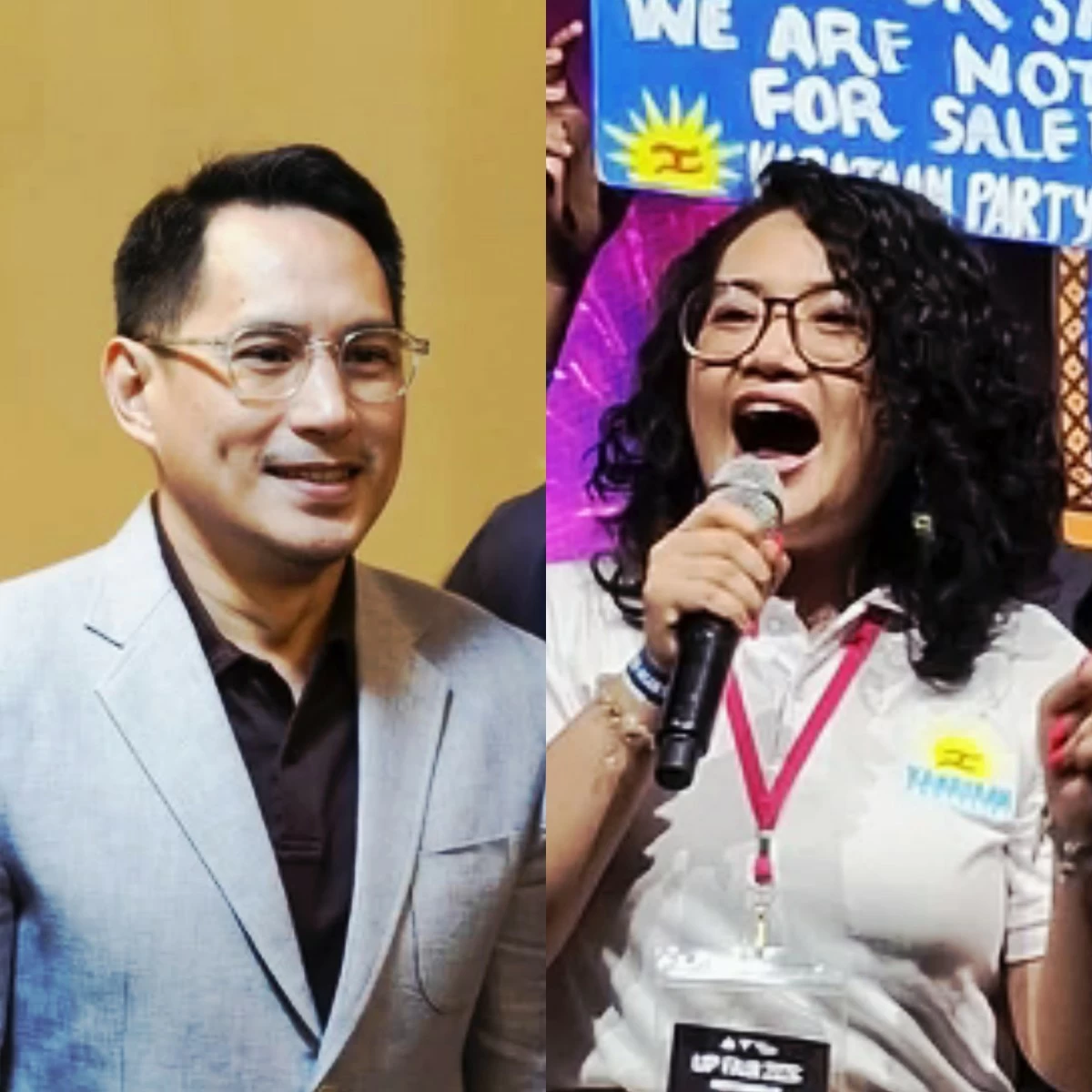 Lanao del Sur 1st district Rep. Zia Alonto Adiong (left), Kabataan Party-list Rep. Renee Co (Facebook)