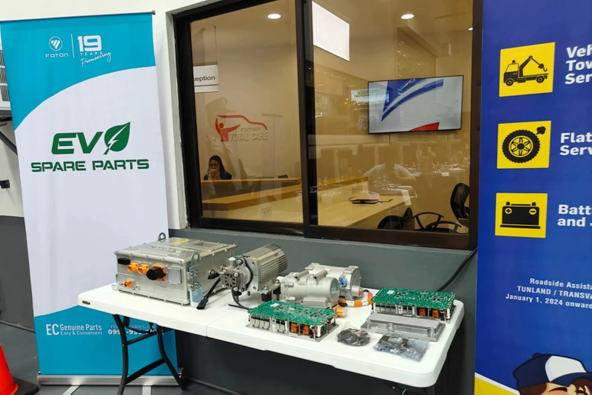 As part of its service and advantage guarantee, Foton has EV spare parts on stock.