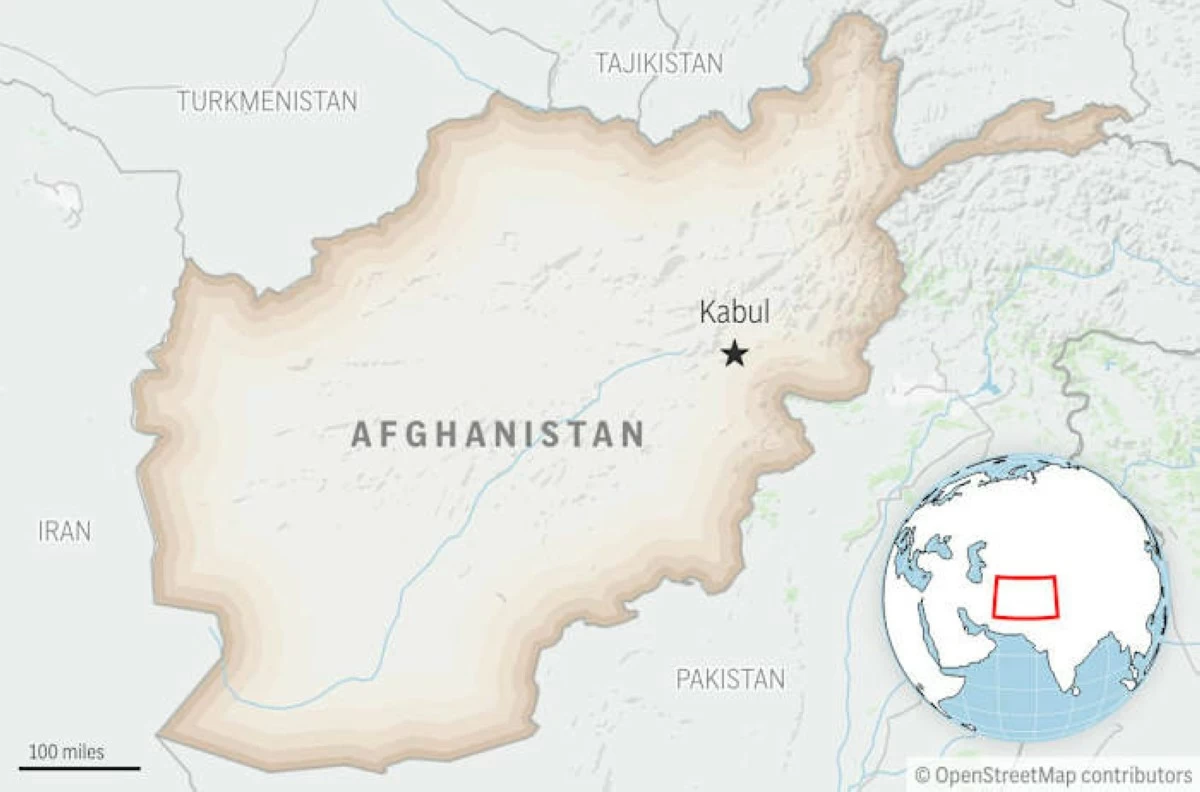 This is a locator map for Afghanistan with its capital, Kabul. (AP Photo)