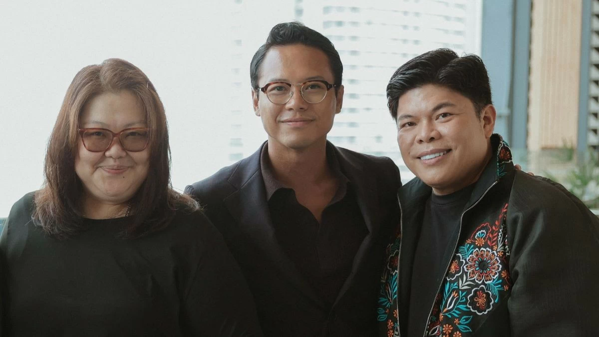 PARTY MASTERS Let’s Celebrate Expo curator and creator Marbee Go, Kevin Lapeña, and event stylist Teddy Manuel