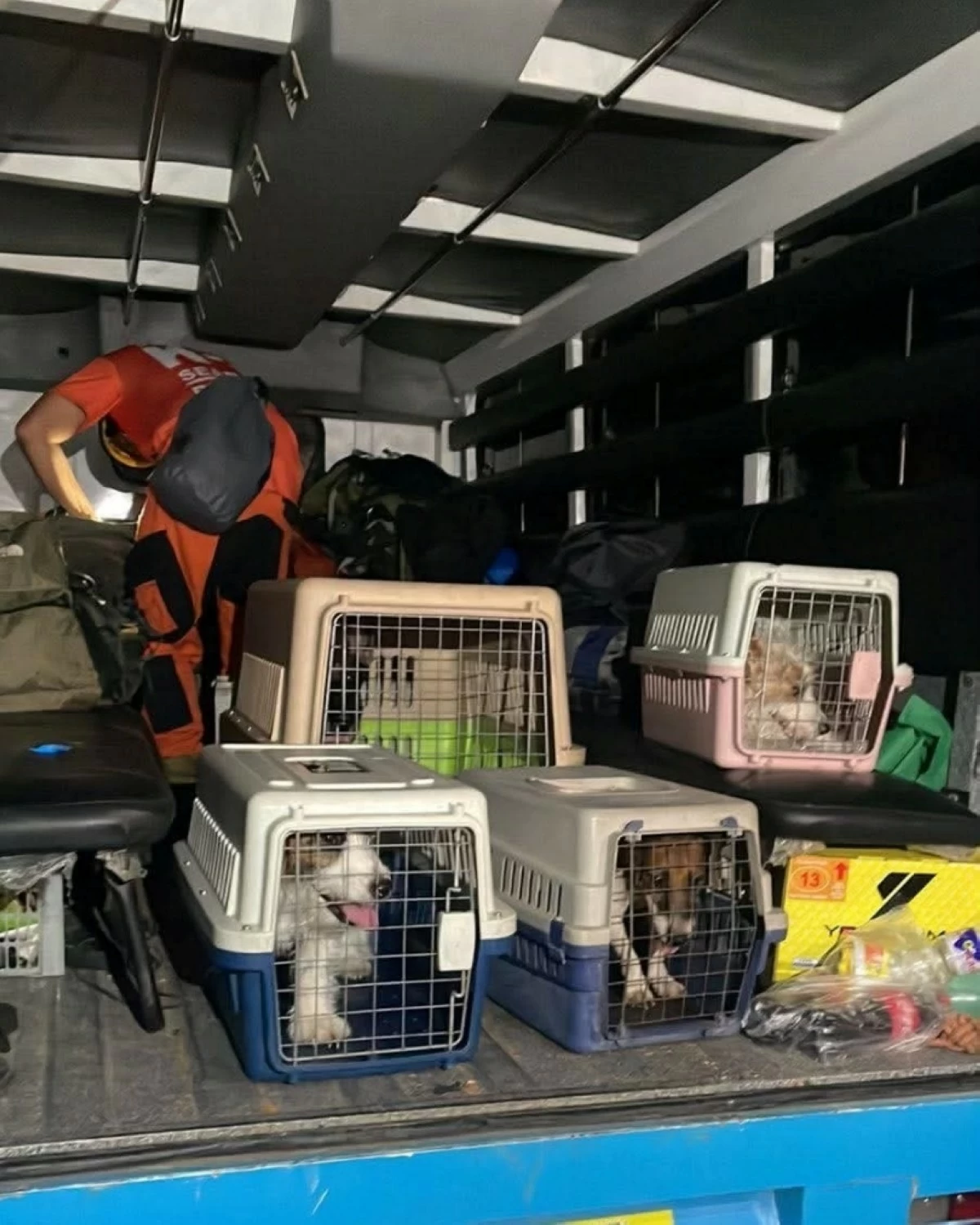 The Muntinlupa K9 team in Angeles City, Pampanga on May 24 (Photo from Muntinlupa K9 Search and Rescue)