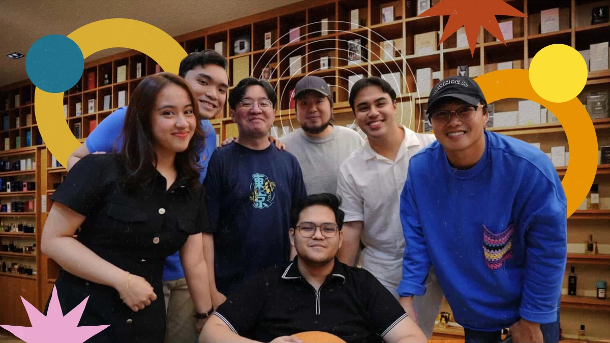 THE PACK (From left) Julia Espera, Lyle Chavez, Jan Kyle Zulueta, Oneal Tan, Ched Espera, Jefferson Li, and Dandelo Gepilano Jr. are the young fragheads behind The Fragrant Fox. (Photos: Lyle Chavez)