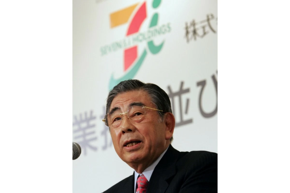 FILE - Toshifumi Suzuki, Chairman and Chief Executive Officer of Seven & I Holdings Co., speaks in a news conference in Tokyo, Dec. 26, 2005. (AP Photo/Katsumi Kasahara, File)
