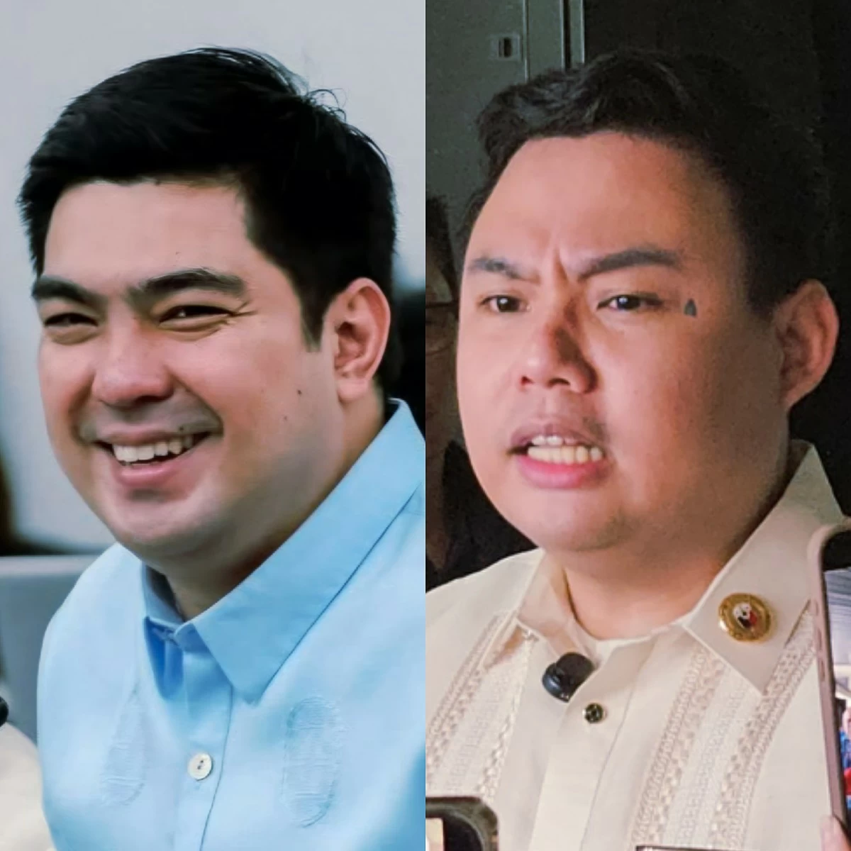 Cavite 1st district Rep. Jolo Revilla (left), Kamanggagawa Party-list Rep. Eli San Fernando (Facebook, MANILA BULLETIN)