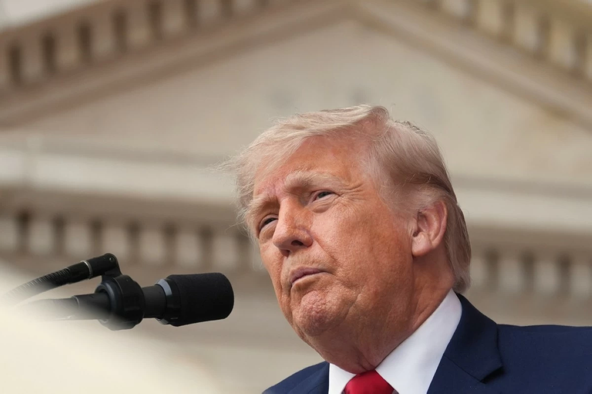 President Donald Trump speaks during the 158th National Memorial Day Observance coinciding with the nation's 250th anniversary, at the Memorial Amphitheater in Arlington National Cemetery, Monday, May 25, 2026, in Arlington, Va. (AP Photo/Alex Brandon)