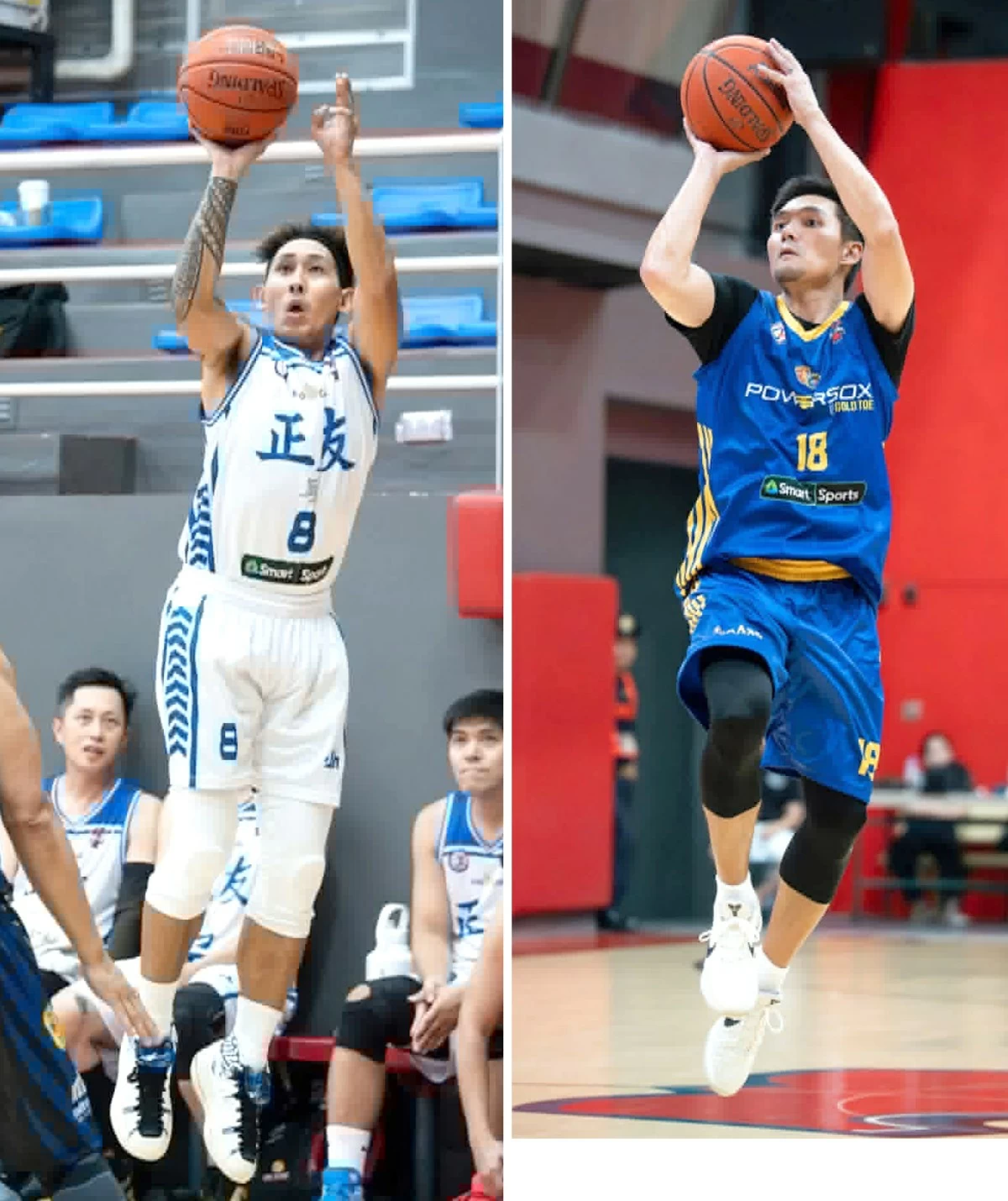 CHIANG Kai Shek College's Garri Sevilla and Xavier's Joseph Yeo. (FCAAI)