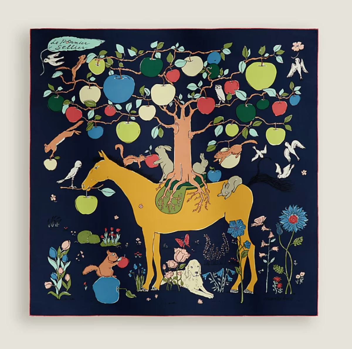 'Le Pommier Sellier' scarf