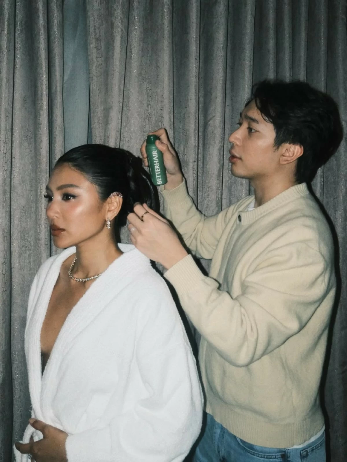 Paul is the mind behind Nadine Lustre's iconic hairdos. (Photos: Paul Nebres)