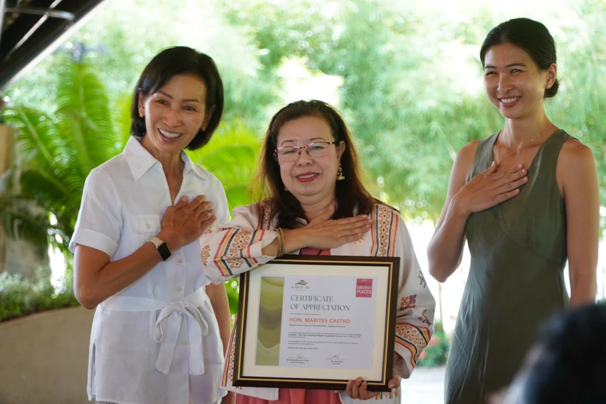 Rosie Tsai, president of Citihomes Builder and Development Inc.; Marites T. Castro, director of the Department of Tourism Region IV-A; and Elizabeth Wang, general manager of Kaway’an Eco Development, Inc. (Photo: CBDI)