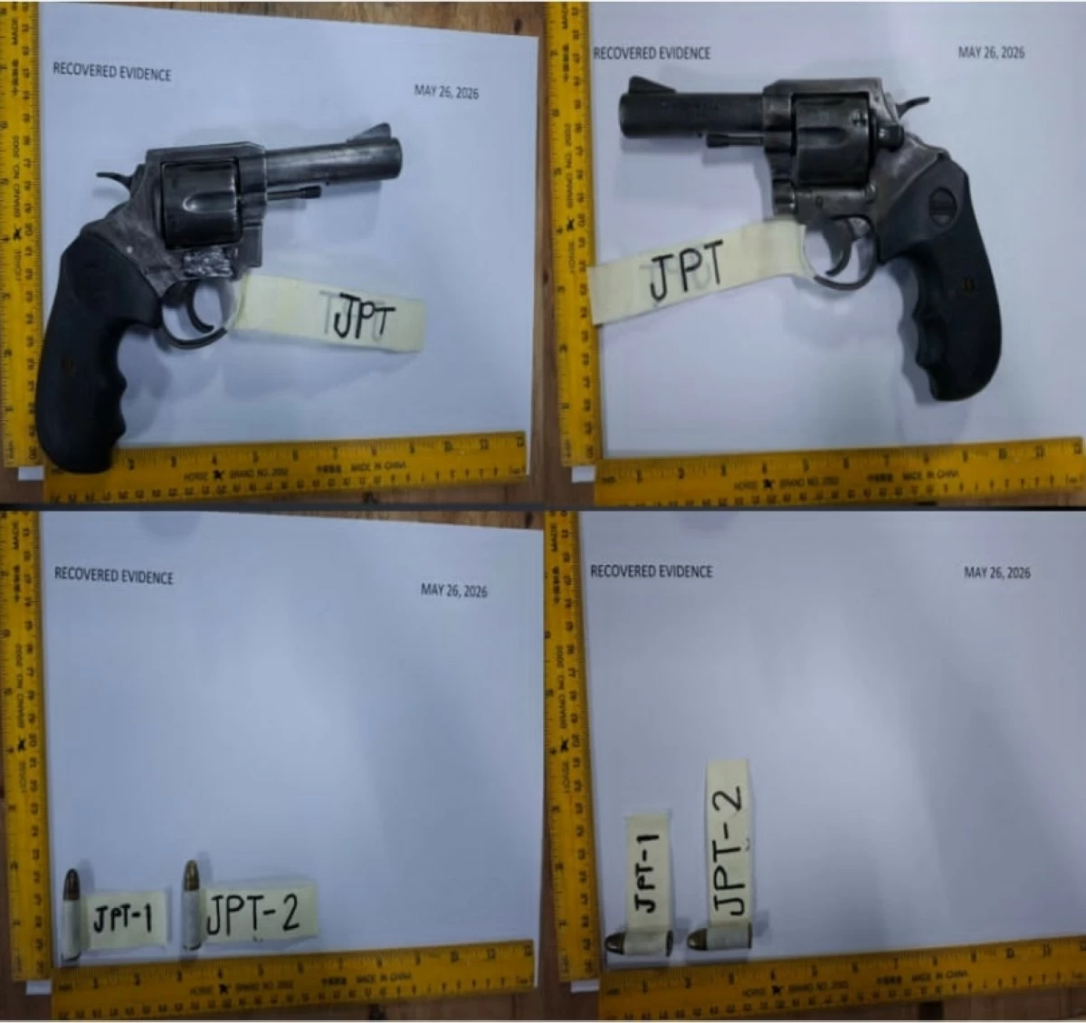 The gun confiscated by the Muntinlupa police (Photo from Muntinlupa police / SPD) 