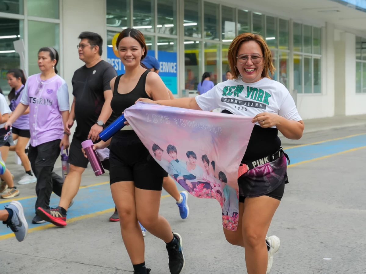 Running while fangirling to BTS is always a good idea