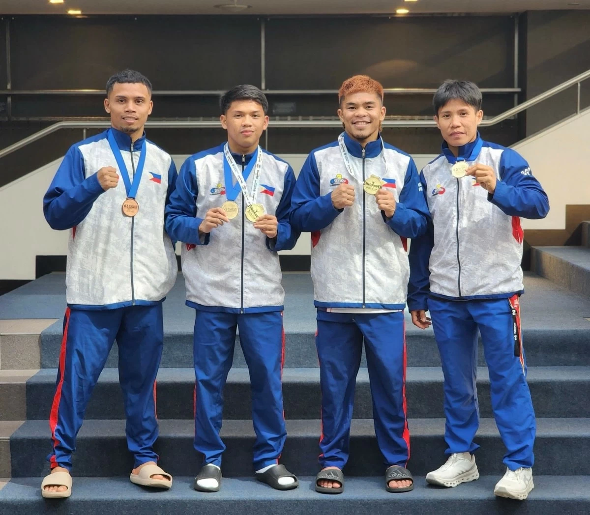 From left: Paul Julyfer Bascon, Carlo Paalam, Clark Vicera, Riza Pasuit. (ABAP)