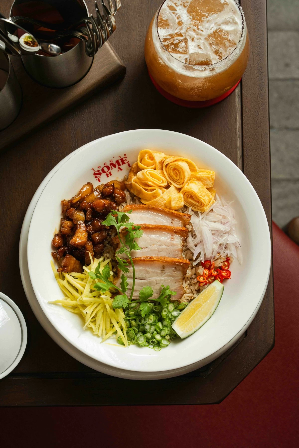 GREEN SCENE The Thai Grilled Green Curry Chicken pairs tender grilled chicken with a fragrant green curry sauce layered with herbs and aromatics (Photo: Some Thai)