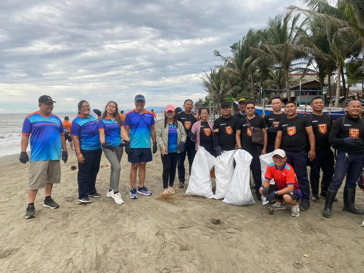 MGEN volunteers join partner agencies for the International Coastal Cleanup, one of the company's annual environmental initiatives collecting waste from shorelines across Atimonan, Quezon; Iloilo; and Cebu.