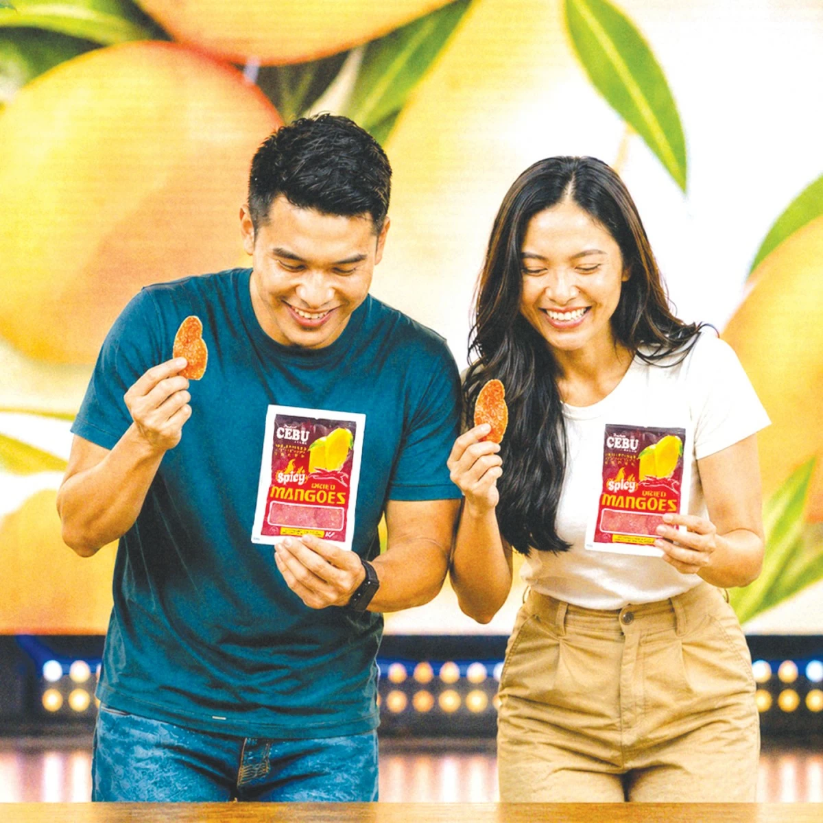 Participants delighted in a spicy dried mango eating contest, adding a fun and exciting twist to the celebration.