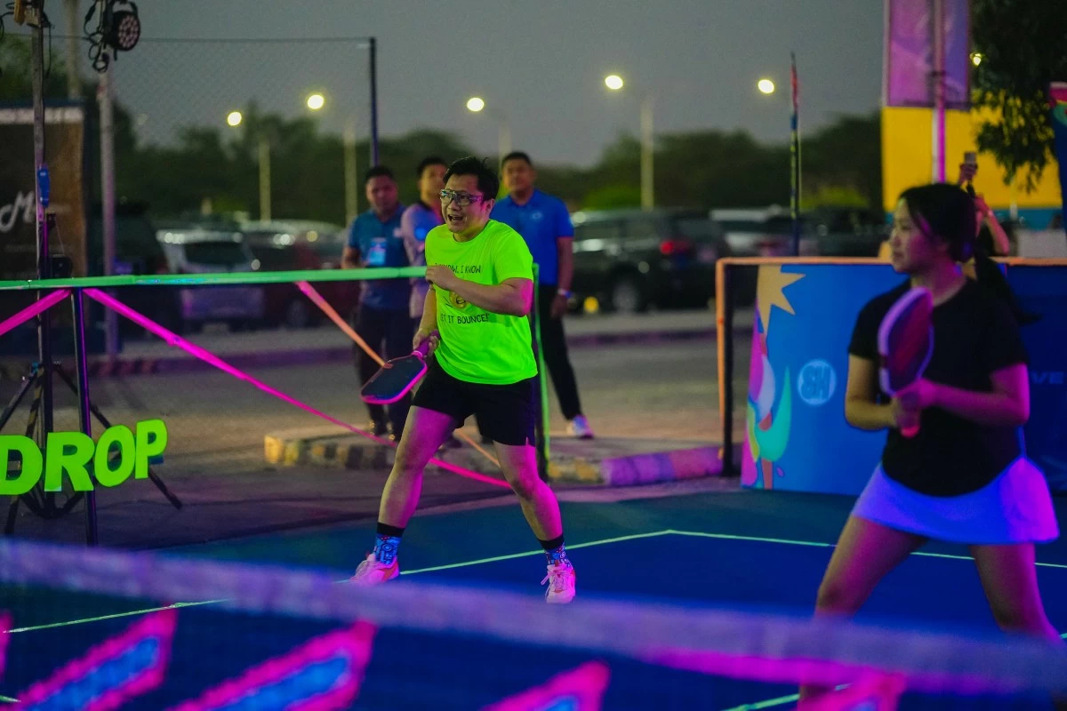 Night Glow Pickleball event at SM City Cabanatuan

