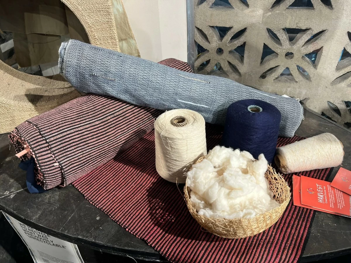 New materials made from scraps.