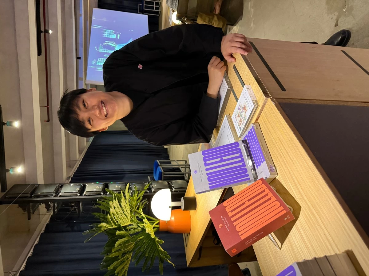 Mara Sy-Coson, at the Exploding Galaxies launch of Wifrido Nolledo’s Canticles for Dark Lovers. 