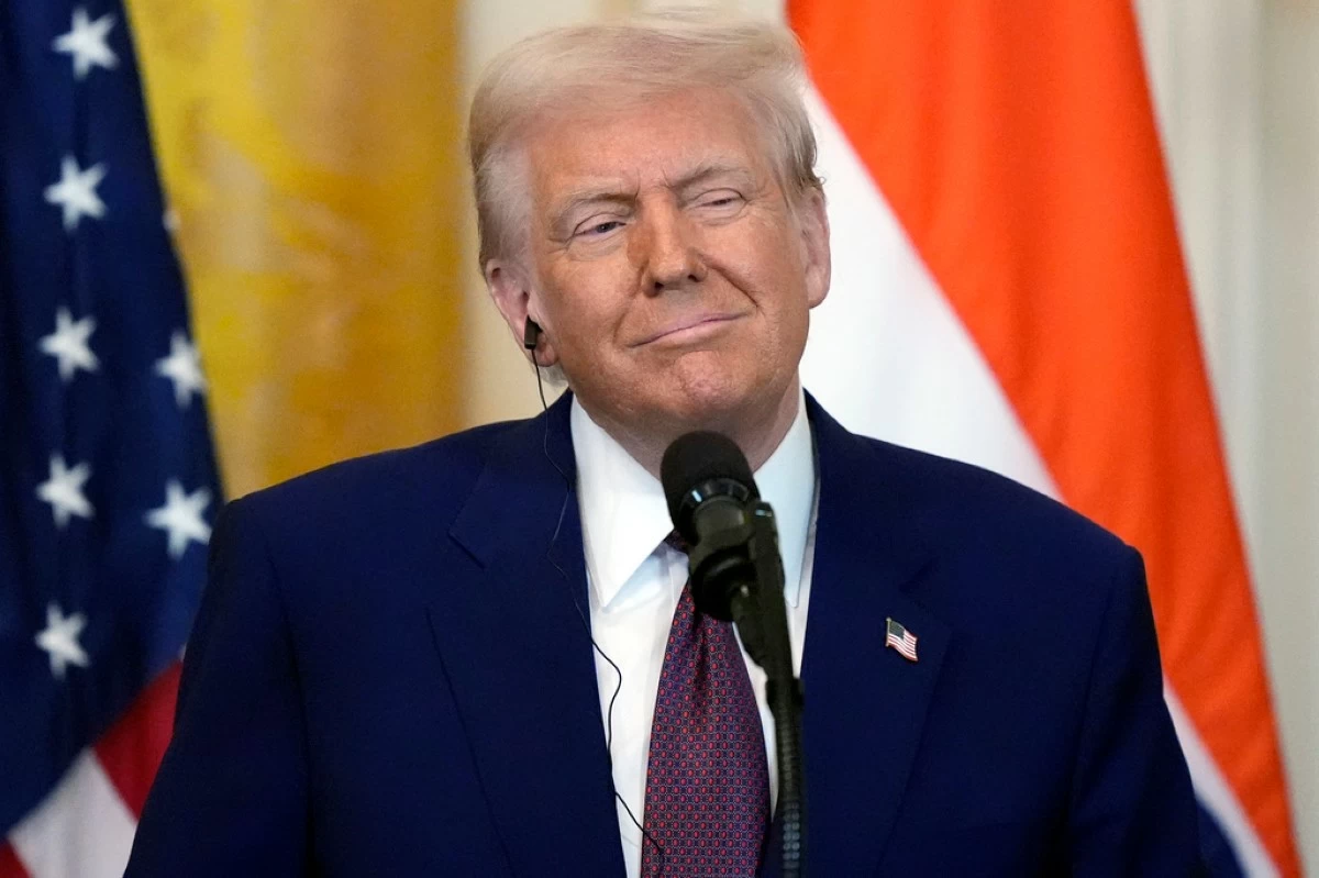President Donald Trump listens during a news conference with India's Prime Minister Narendra Modi in the East Room of the White House, Feb. 13, 2025, in Washington. (Photo/Alex Brandon, File)