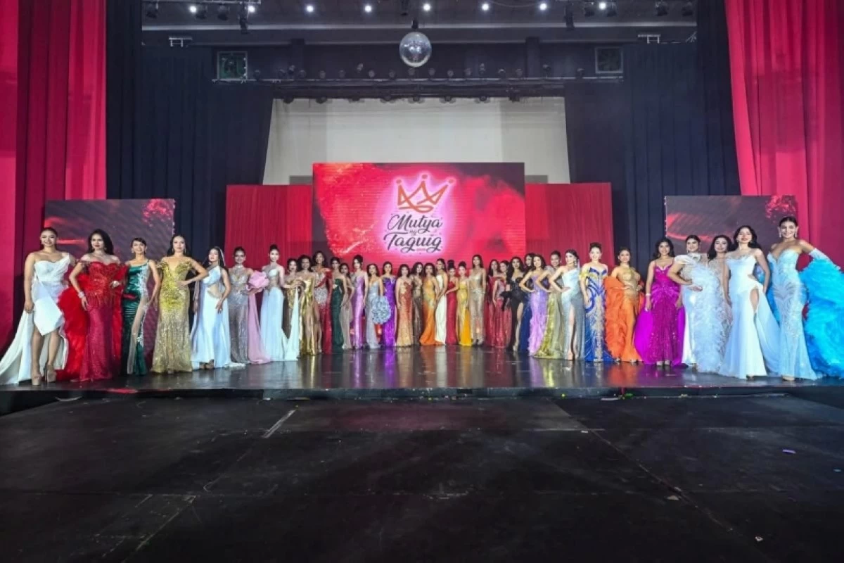 The candidates in the Mutya ng Taguig 2026 pageant (Photo from Mutya ng Taguig on Facebook) 