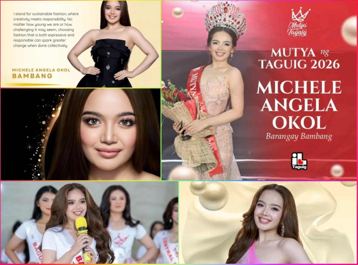Michele Angela Okol of Barangay Bambang is the winner of the Mutya ng Taguig 2026 pageant (Photos from Mutya ng Taguig on Facebook)