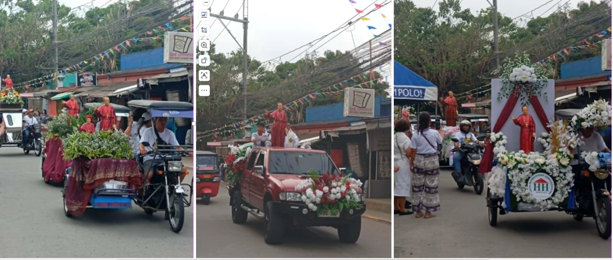 The procession of the replicas of Saint Joseph Marello was held on May 29, during the eve of the bishop saint's feast day. (Photo by Nel Andrade/Manila Bulletin)