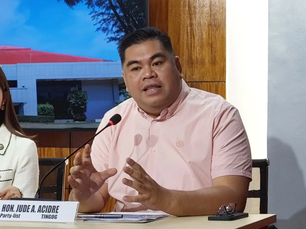 Tingog Party-list Rep. Jude Acidre (Ellson Quismorio/ MANILA BULLETIN)